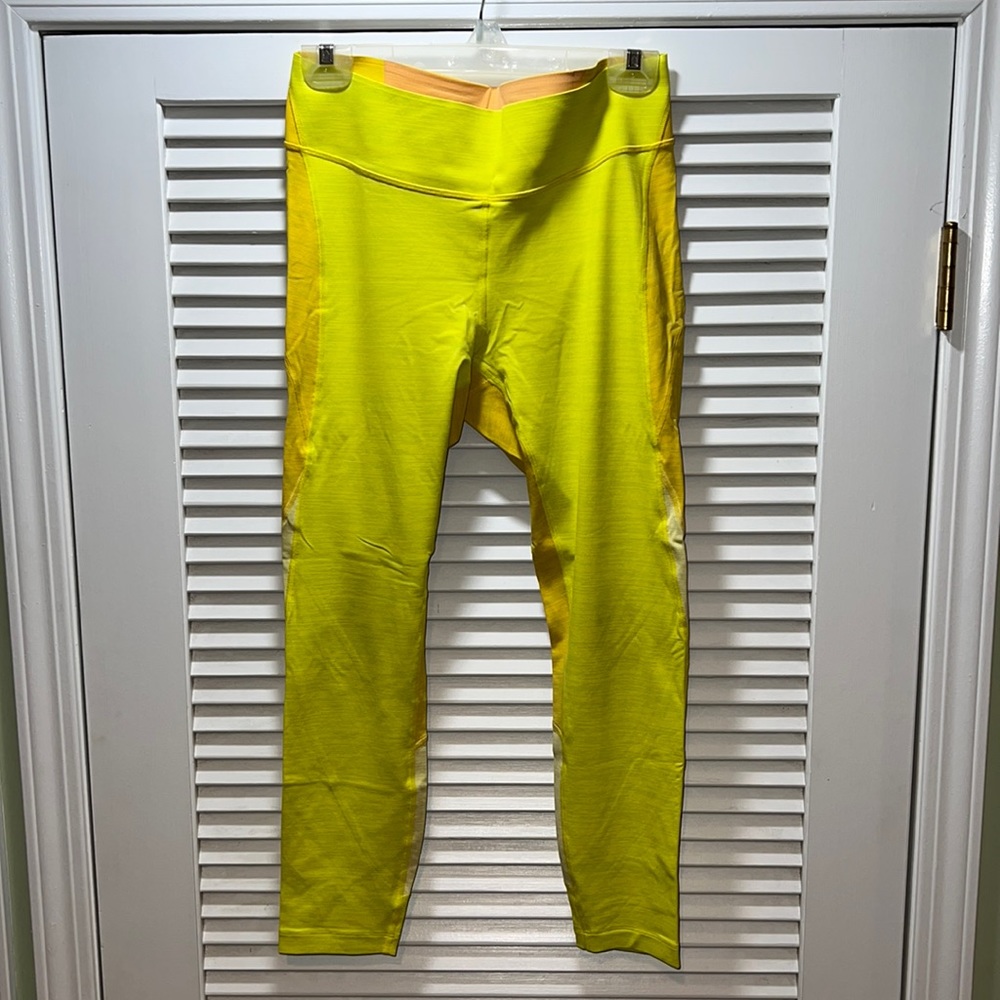Outdoor Voices TechSweat leggings in yellow